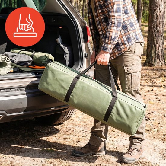 MOZY® - 4-Persoons Kampeertent - 440 x 250 x 150 cm - met 2 Slaapkamers - Muskietennet - Waterbestendig - Kamperen - Camping — afbeelding 5