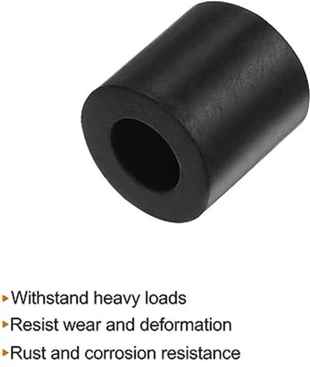 4 Stuks Rubber Spacers - 0.8 Inch AD - 0.4 Inch ID - 0.8 Inch Dikte - Neopreen Vibration Damper