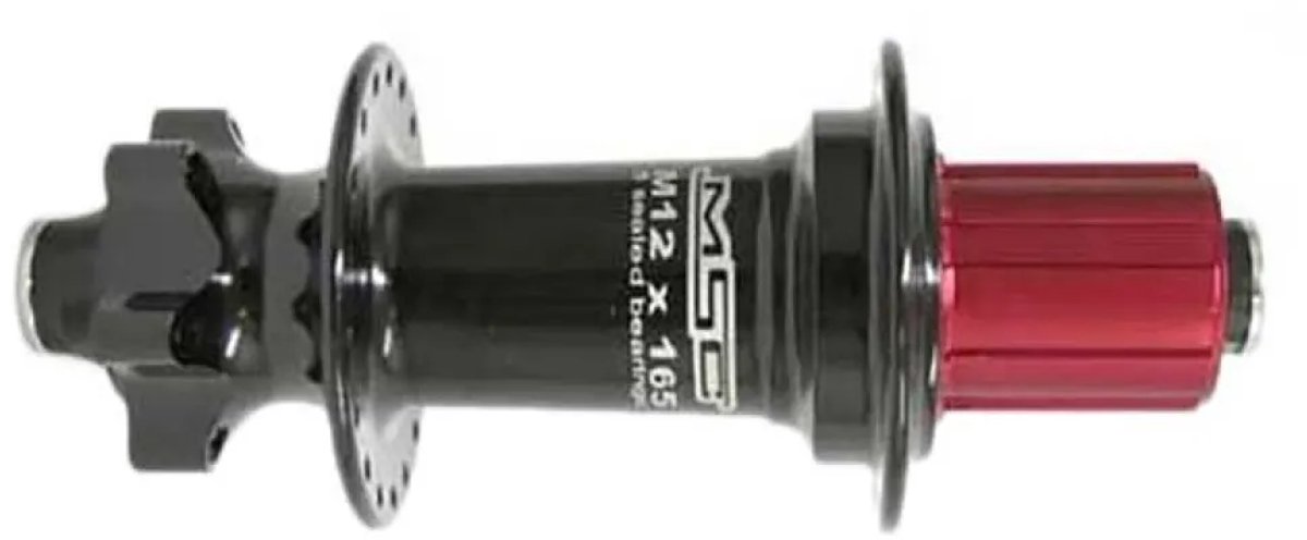 Msc Disc Achternaaf Zwart 32H / 12 x 165 mm
