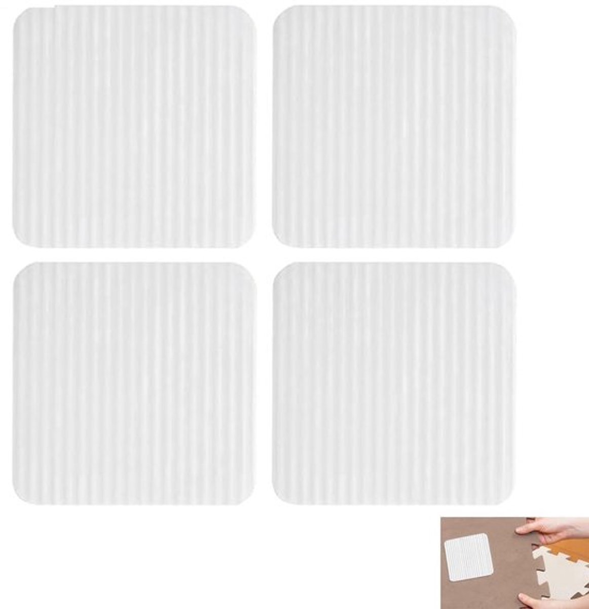 Vacuüm Tech Tapijt Gripper, Antislip Mat voor Parketvloeren, Tegels, Wasbaar, Herbruikbaar