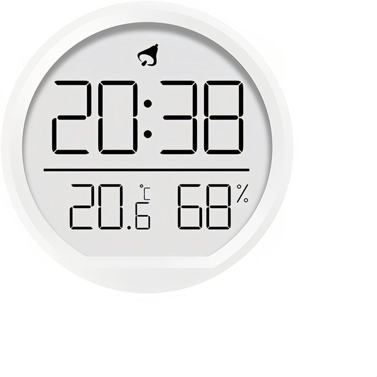 Digitale Wekker met Temperatuur en Luchtvochtigheid - LCD Wekker met Magnetisch Design - 3 Plaatsingsmogelijkheden - 12/24 Uurs Kalender voor Huis, Keuken en Kantoor