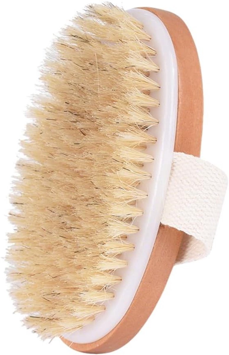 Natuurlijke Massage Borstel voor Lichaamsverzorging, Droog Lymfedrainage, Exfoliatie en Verbetering van Bloedcirculatie