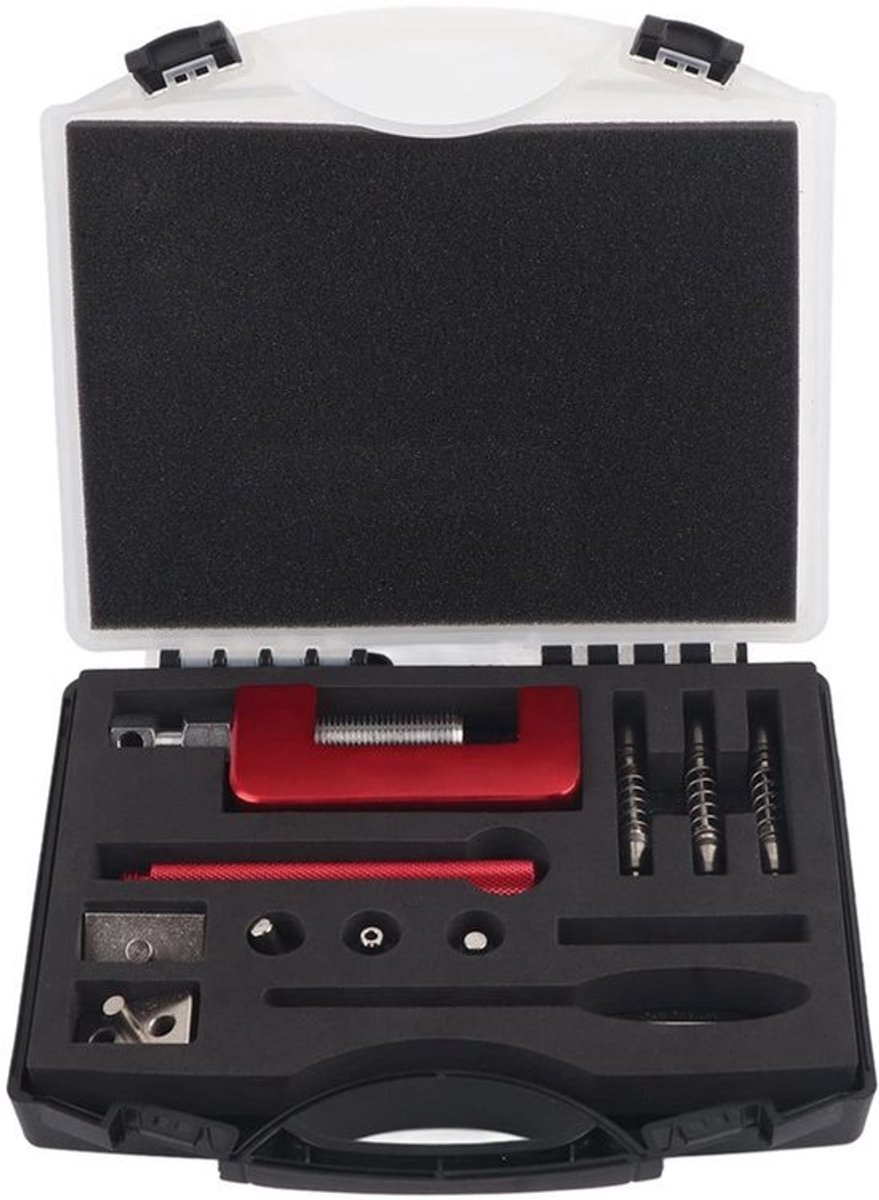 Ketting Snijder - 12-Piece Riveting Tool Set - Universele Ketting Snijder met Opbergdoos