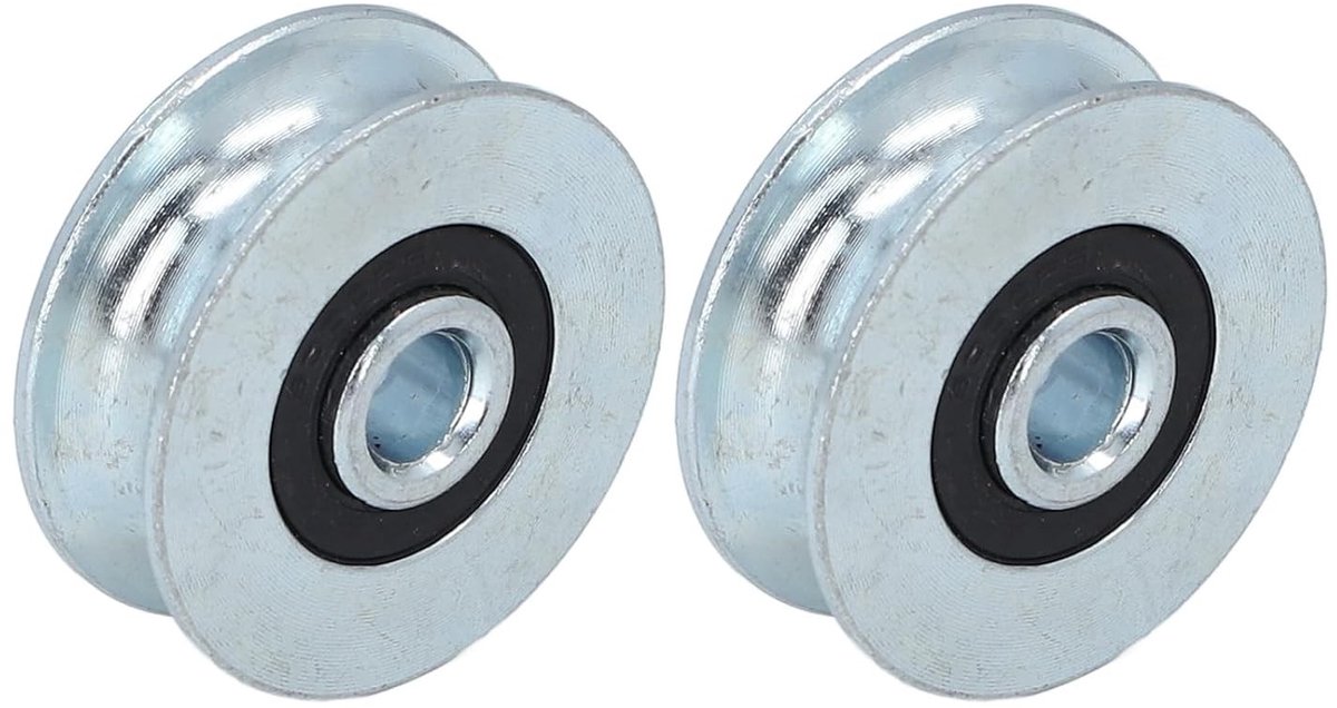 2 Stuks Pulleywiel met 40 mm Buitendiameter en 8 mm Center Gat, Sterke en Duurzame Hef- en Verplaatsingsoplossing voor Diverse Toepassingen