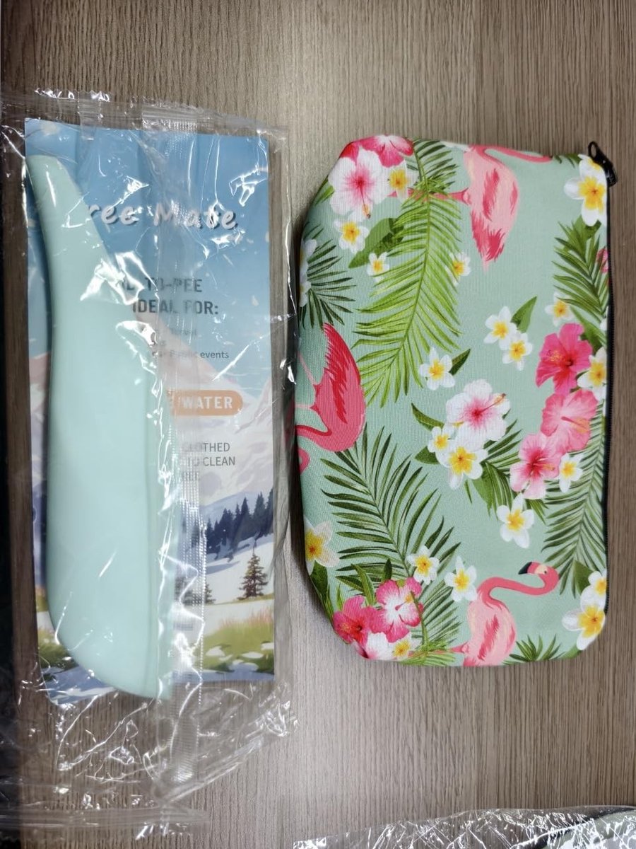 Draagbaar en herbruikbaar urinoir voor dames met opbergtas, perfect voor kamperen, wandelen en reizen