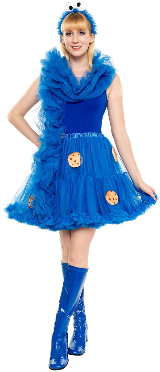Sesamstraat – Koekiemonster Tutu Verkleedset - Carnaval Fasching