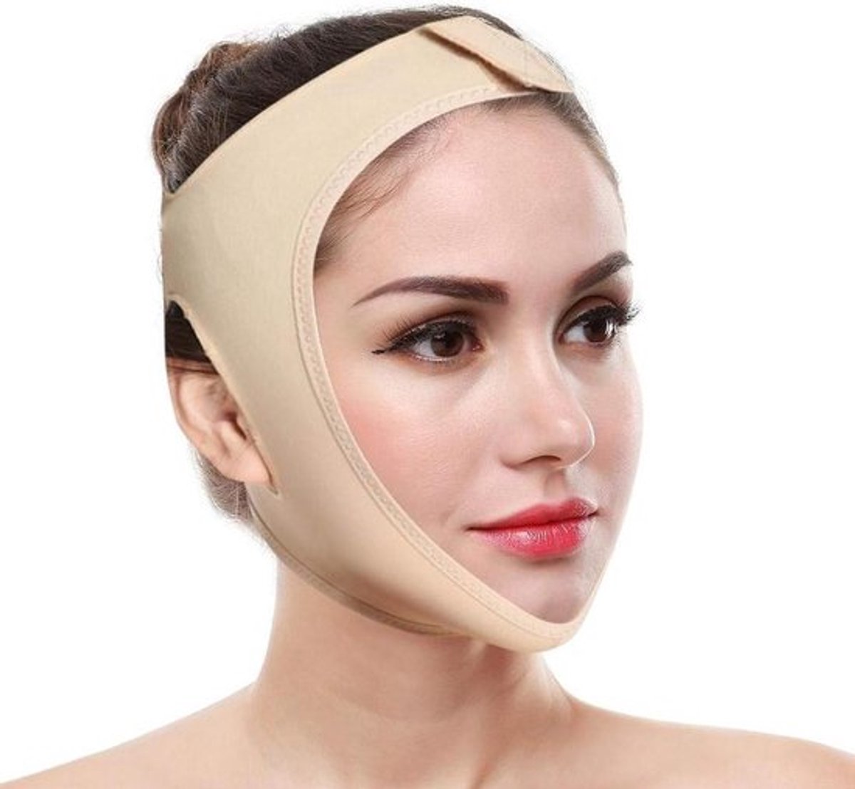 Dubbele kin riem voor afslankmasker - V-schoonheid hals gezichtsmasker voor dames en heren