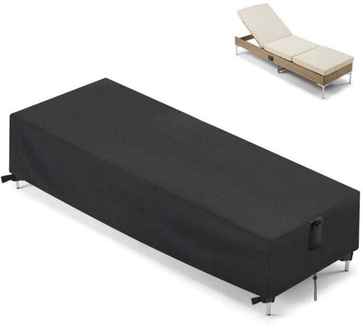 Tuin ligbedhoes, hoes Geschikt voor loungestoel, UV-beschermende hoes Geschikt voor buitenligbed - 210*75*30cm
