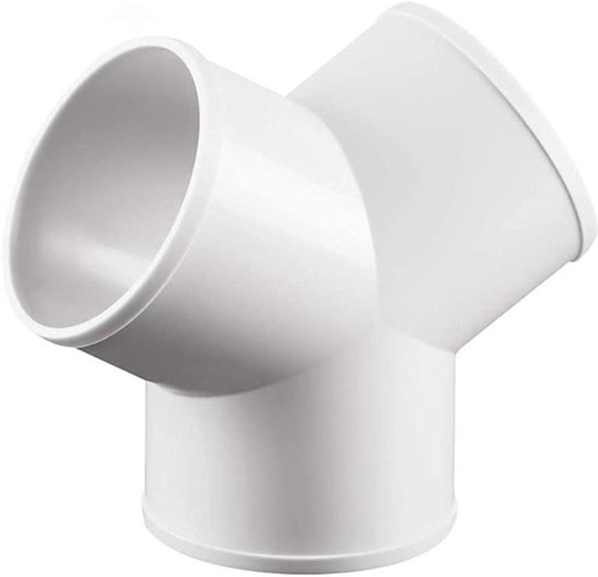 100 mm Y-stukconnector 3-weg ronde kunststof leidingen en fittingen voor afzuigventilatorv