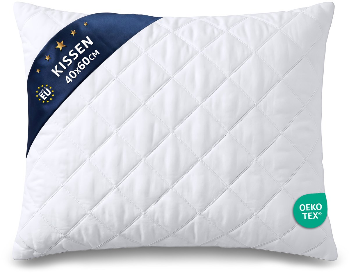 Kussen 40x60 cm met Vulling – Binnenkussen voor Sierkussens en Decoratie – Hoofdkussen Slaapkussen OEKO-TEX Gecertificeerd Wasbaar op 60 Graden Zacht Ademend Vormvast Wit 40 x 40 cm