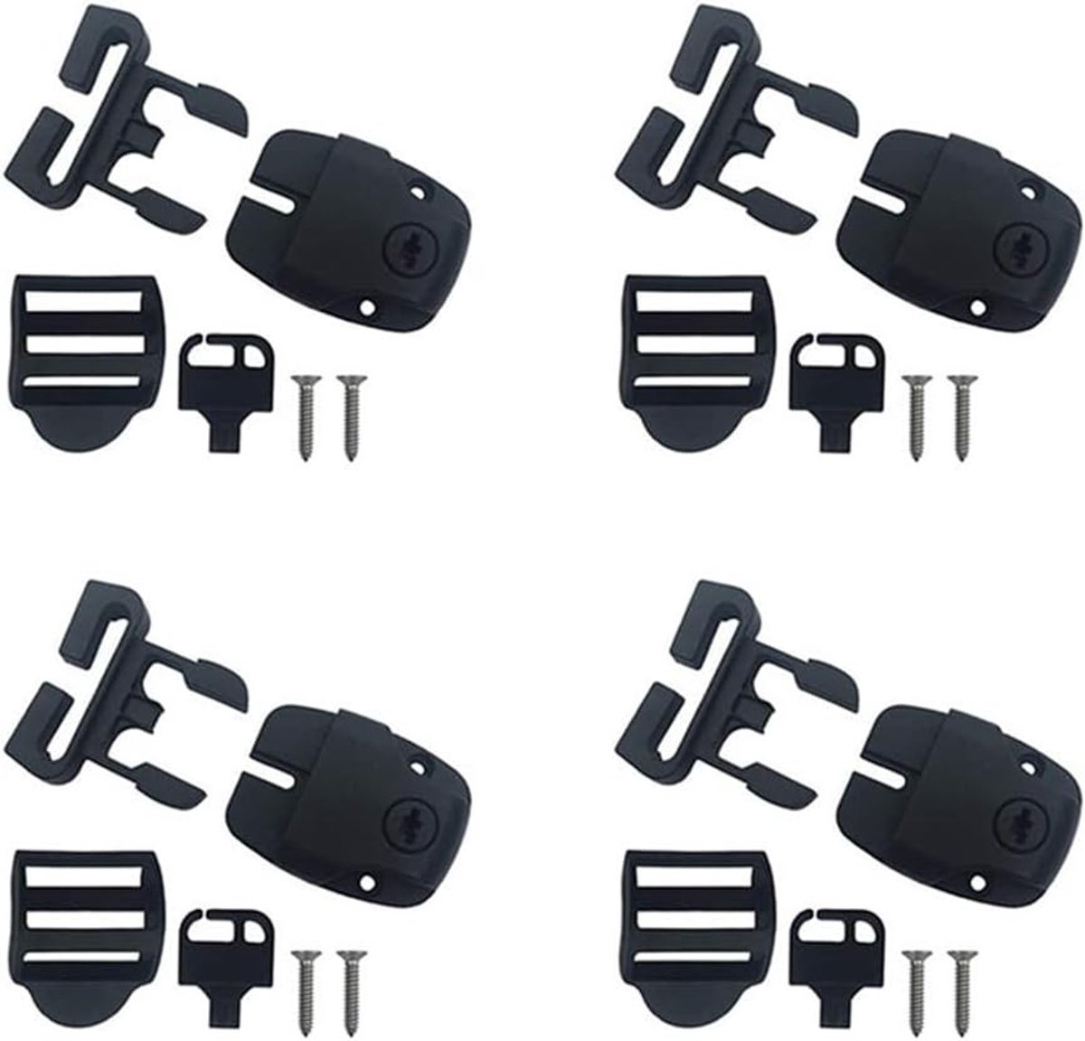 4 sets van hot tub cover clips, reparatieset voor jacuzzi met vergrendelclips, moeren en schroeven, accessoires voor jacuzzi onderhoud en installatie