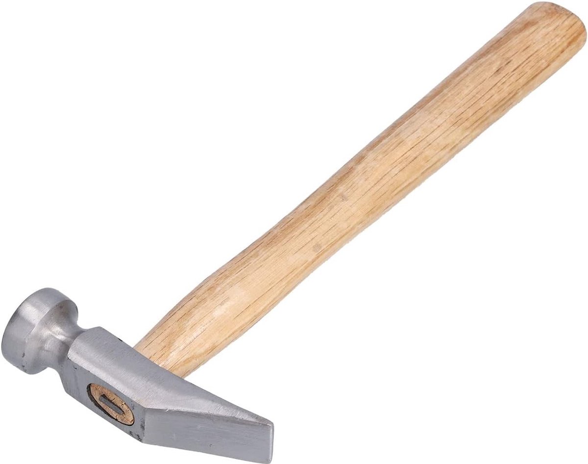 25 cm Hamer voor Schoenreparatie van Volledig Staal met Houten Handvat voor Professioneel Gebruik