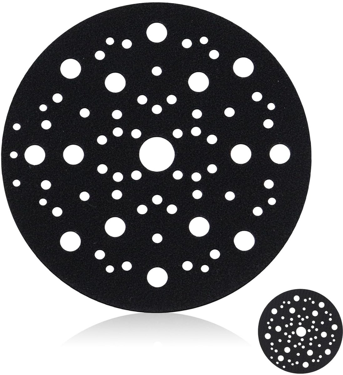 Ø 150 mm schuurdisc beschermpad met 70 gaten, accessoires voor excentrische schuurmachines, bescherming voor schuurschijven en schuurwerk