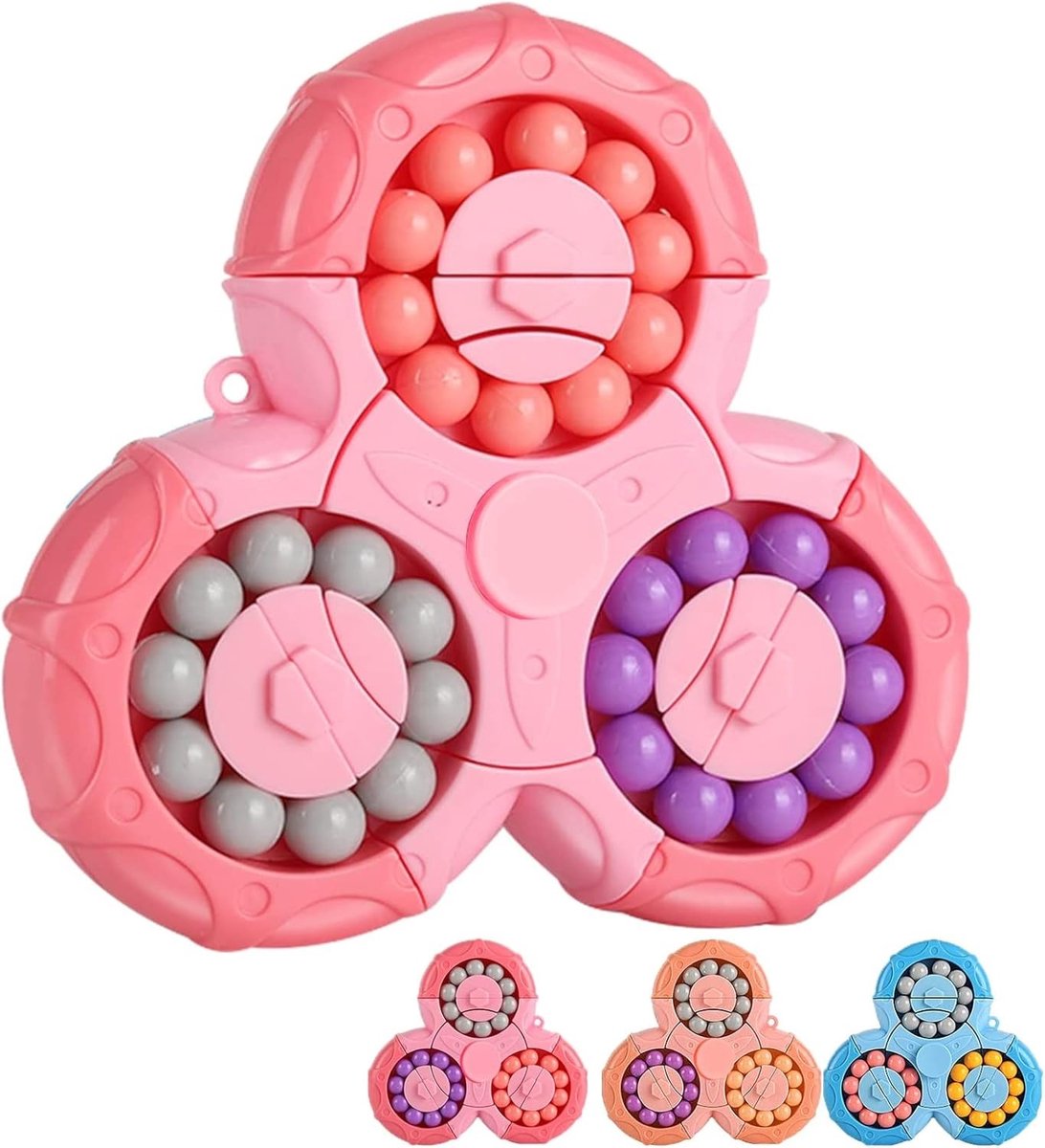 Creatieve Vinger Cube Puzzel - Draaiende Kubus Spel voor Ontspanning, Handheld Spinner en Verjaardagscadeau voor Kinderen vanaf 3 Jaar