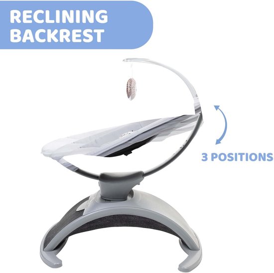 Elektrische Baby Bouncer - Baby Schommelstoel - Baby Vermaken - 8 Verschillende Bewegingen - 77 x 29 x 45 cm — afbeelding 2