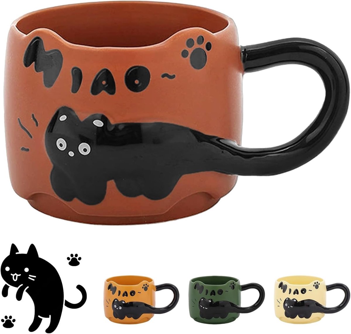 Chocolade kattenmok voor dierenliefhebbers, perfect voor koffie en thee momenten