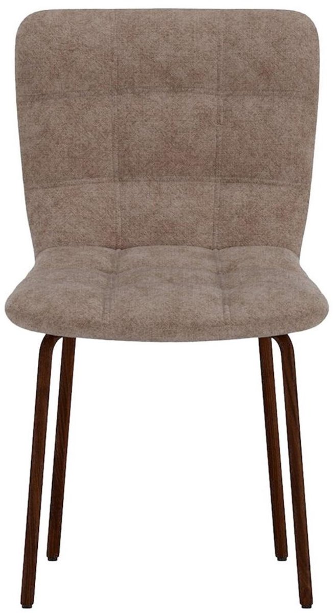 Punsch eetkamerstoel velours bruin.