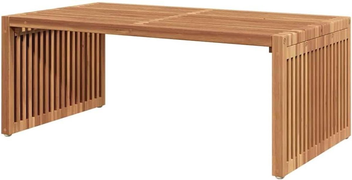 Teakhouten tuintafel - Buitentafel bijzettafel - Ontspannen buiten - Massief robuust hout - 90 x 50 x 36 cm - Bruin