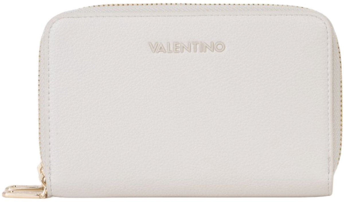 VALENTINO portemonnee Farn Zip Around Wallet Ecru crème