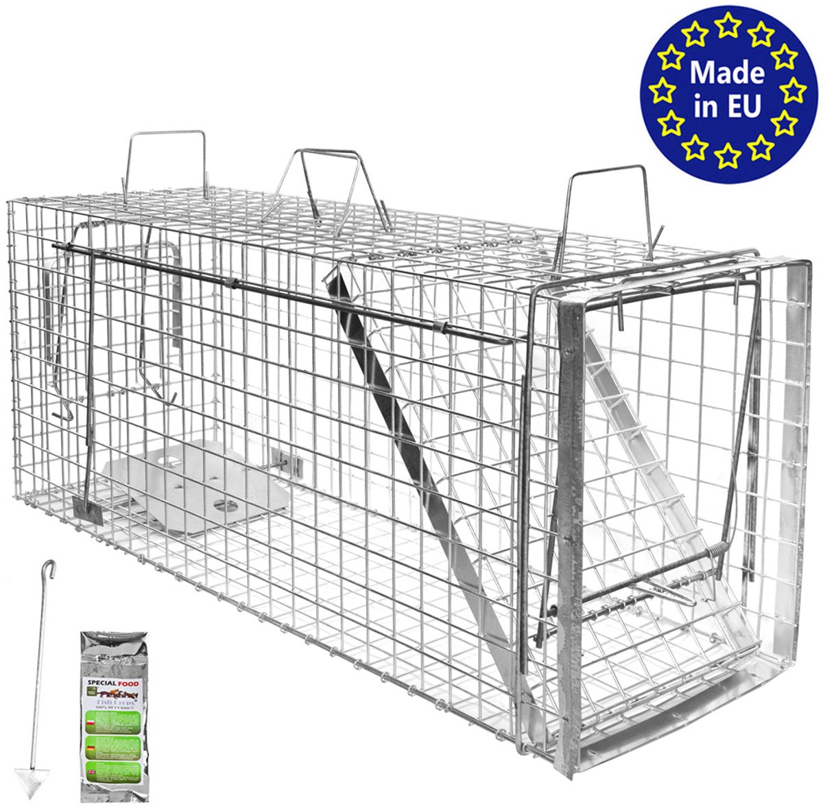 Live Trap Marter Rat Trap Live Wezel Tuin Konijn Verdediging Verplaatsingsval Huis Wasbeer Accessoires Repel Zolder 105 x 34 x 42 Zware Petigi