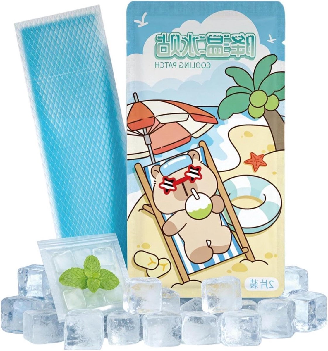 Koelpleisters - Instant Gelpads - Oververhitting Verkoelen - Snelle Warmteabsorptie - 2 stuks - Niet gespecificeerd