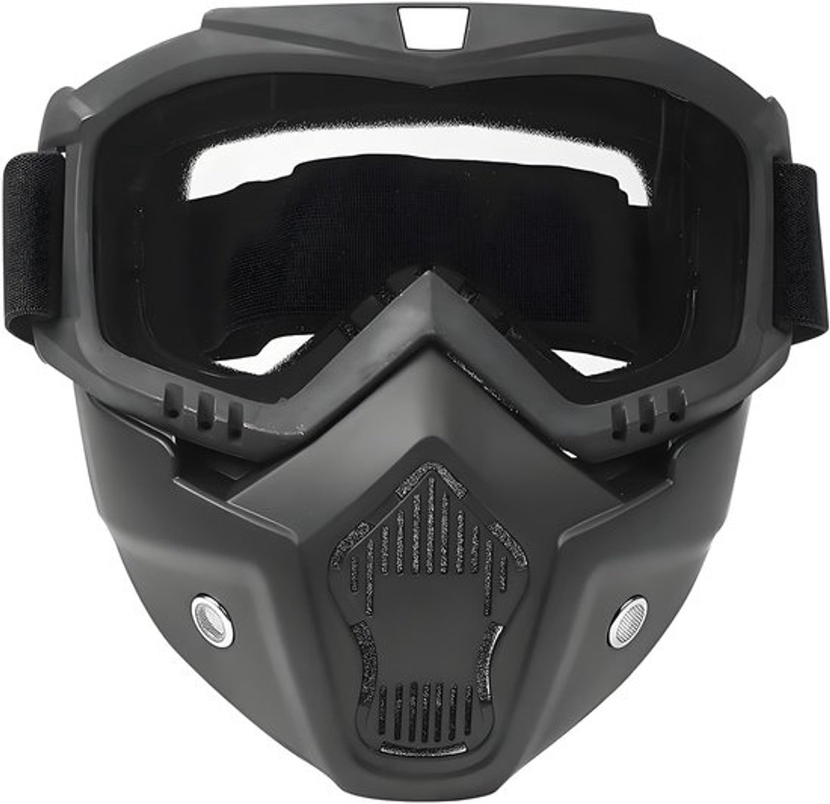 Rijglazen, Motorbril met Verwijderbaar Masker Buiten Rijden Fietsen Bescherming Glazen Accessoire (Transparant)