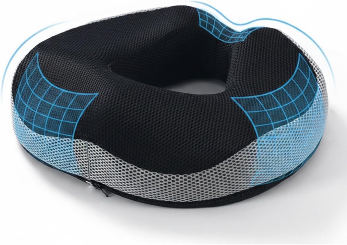 Ergonomisch orthopedisch zitkussen voor bureaustoelen, auto’s en rolstoelen, ideaal voor rugondersteuning en comfort