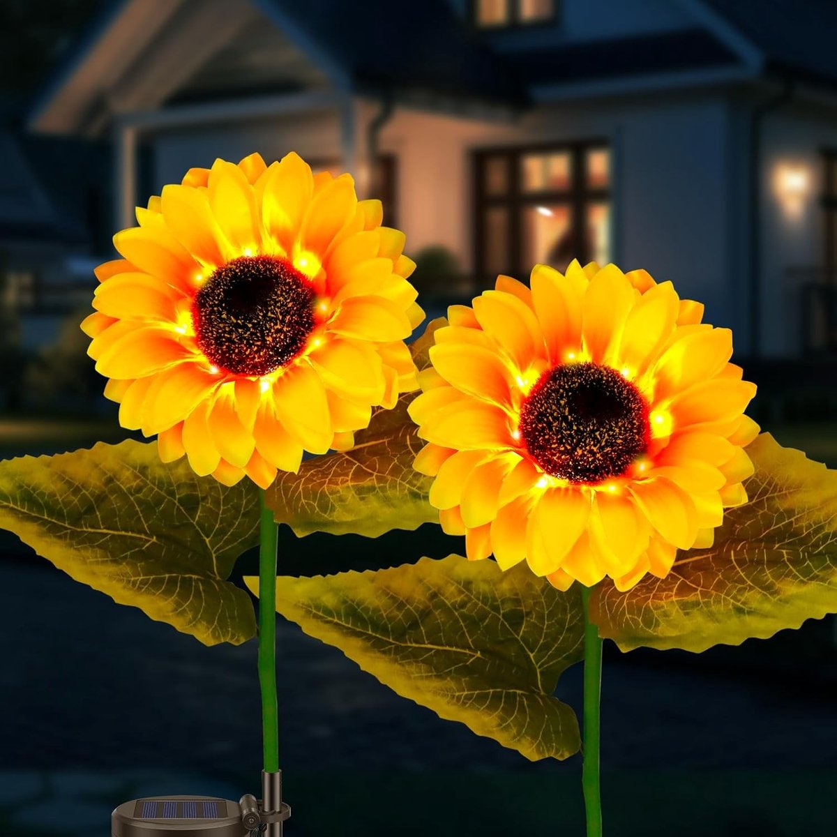 Zonnelampen voor de tuin - RVS - Oplaadbare LED - Waterdicht - Voor Buiten