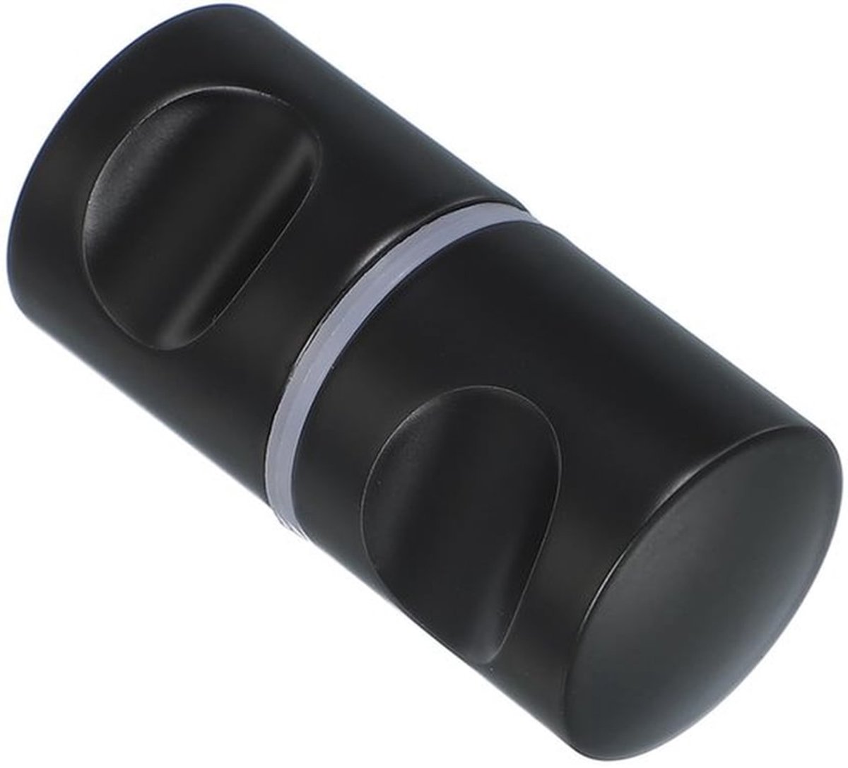 Glazen Douchedeur Handvat - Aluminium Back to Back Knop - Zwart - Voor 6-18mm Dikte