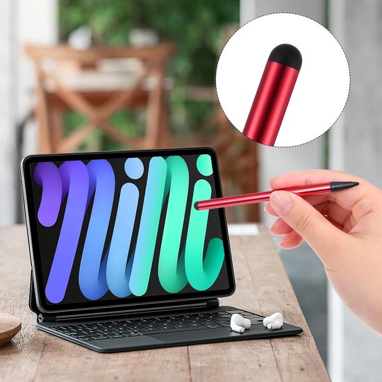 Touch Screen Pen - 3 Stuks - 2-in-1 Stylus voor Tablets en Mobiele Telefoons - Geschikt voor Capacitive Touch Screens — afbeelding 2