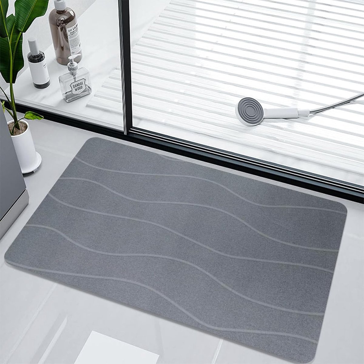 Antislip Badmat 40 x 60 cm - Superabsorberend en Sneldrogend voor Badkamer en Douche