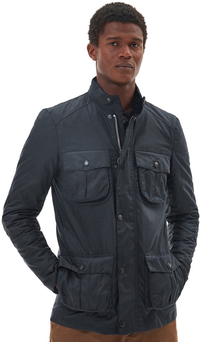 Barbour winterjas donkerblauw