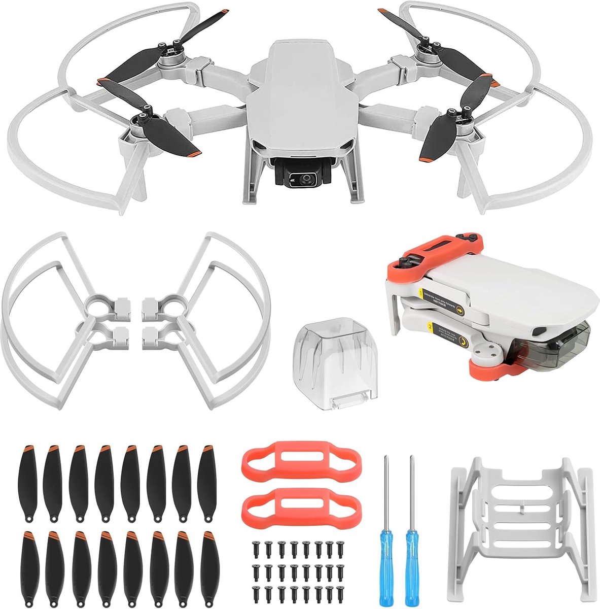Propellers voor DJI Mini 4K 2 SE Propeller Guard Landing Gear Been Extensions Propellers Houder Guard Gimbal Cover voor DJI Mini 4K/Mini 2 SE/Mini SE/Mini 2 Drone Accessoires Set