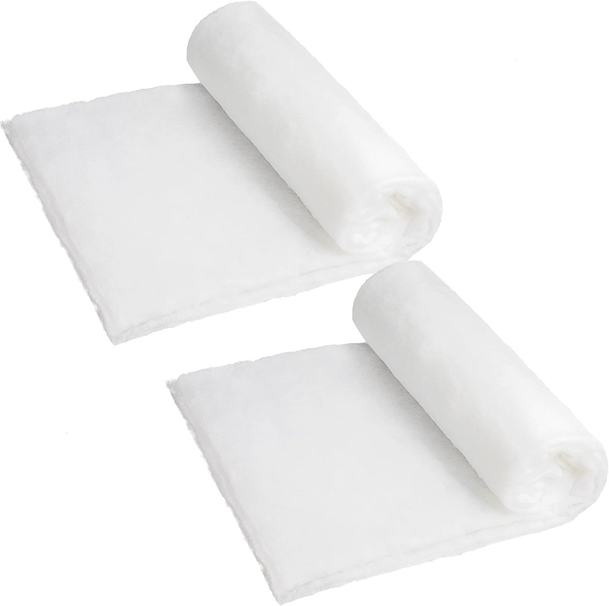 2 stuks sneeuwdeken voor Kerstmis (9 x 8 ft) voor kerstdecoratie, onder de kerstboom, dik wit, zacht en donzig, nepsneeuwbedekking voor vakantiedecoratie en winterdisplays