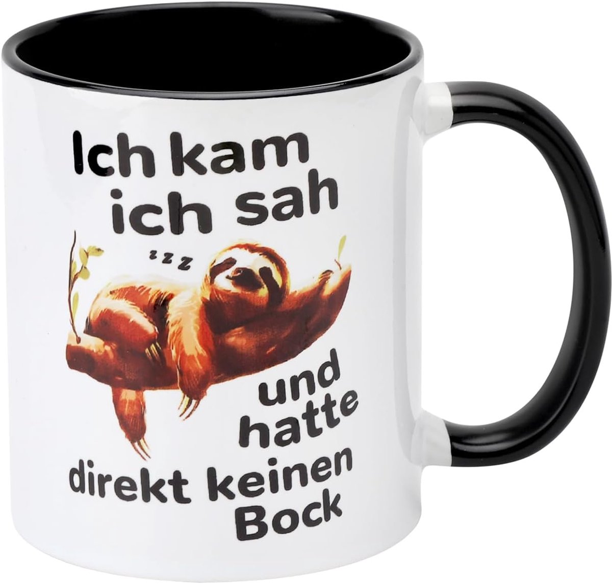 luiaardmok, unieke handgemaakte luiaard koffiekopjes, 330 ml keramische koffiekopjes met spreuk, porselein, voor collega, baas, baas spreuken mokken grappig