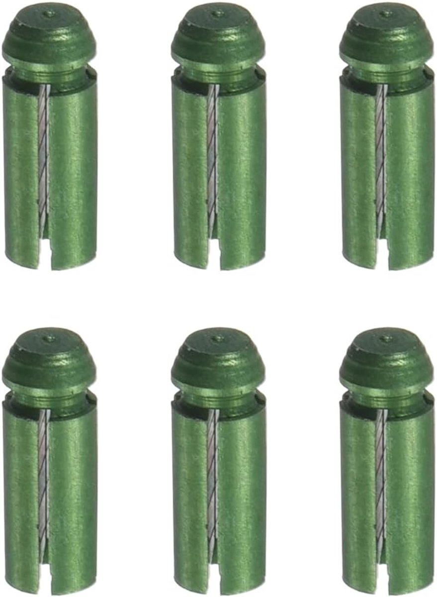 METERXITY 6 Pack Dart Flight Protectors - Aluminium Dart Accessoires, Toepassen op Darts Games/Feest/Entertainment Groen