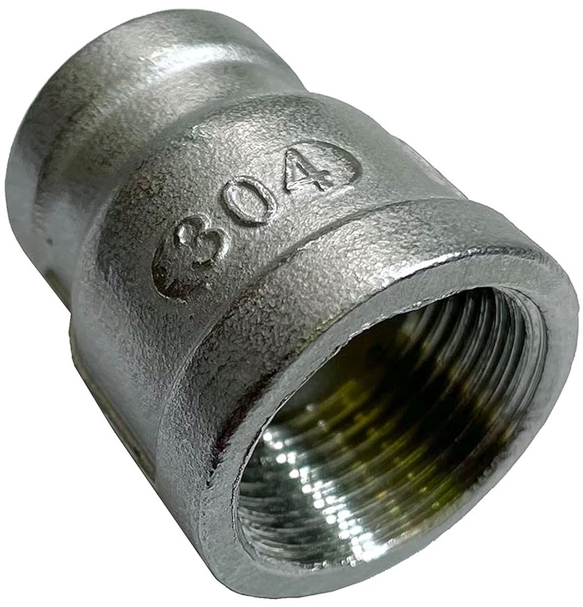 Moffen reduceerschroefdraad roestvrij staal binnendraad 1/2 inch naar 3/8 inch IG (Muffe07)