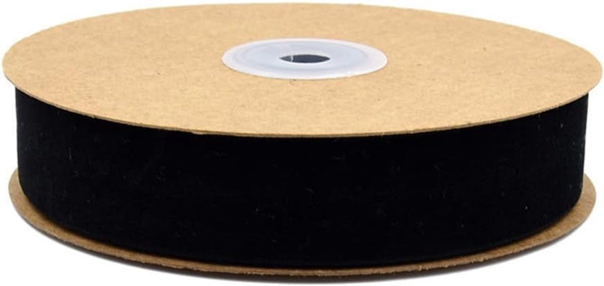 lint, 10 meter per rol, decoratief lint, 25 mm, voor sieraden, handwerk, fluwelen rand, zwart