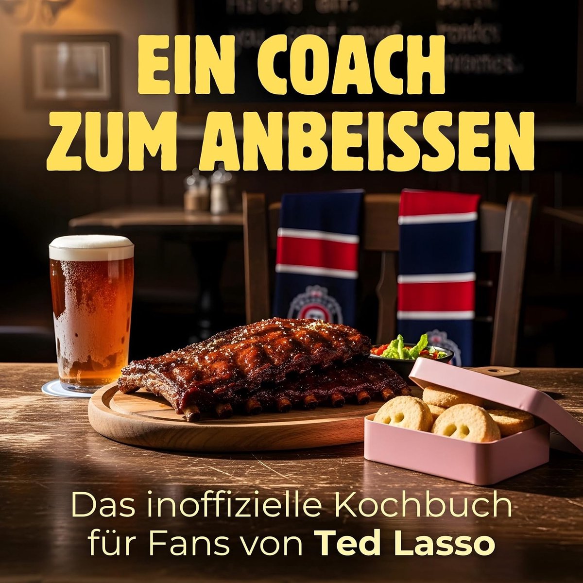 Coach zum Anbeißen: Das inoffizielle Kochbuch für Fans von Ted Lasso. 40 Rezepte für jedes Kochlevel: schnell, lecker, einfach