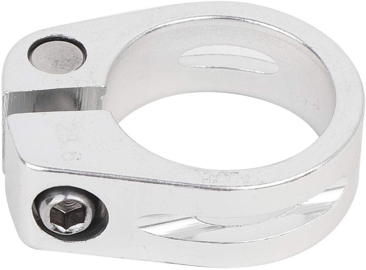 Fietszadelklem, universeel 28,6 mm zeer sterke aluminiumlegering fiets buis V-bandklem bout type uitlaat downpipe klem Fietsreparatie hardware en gereedschap