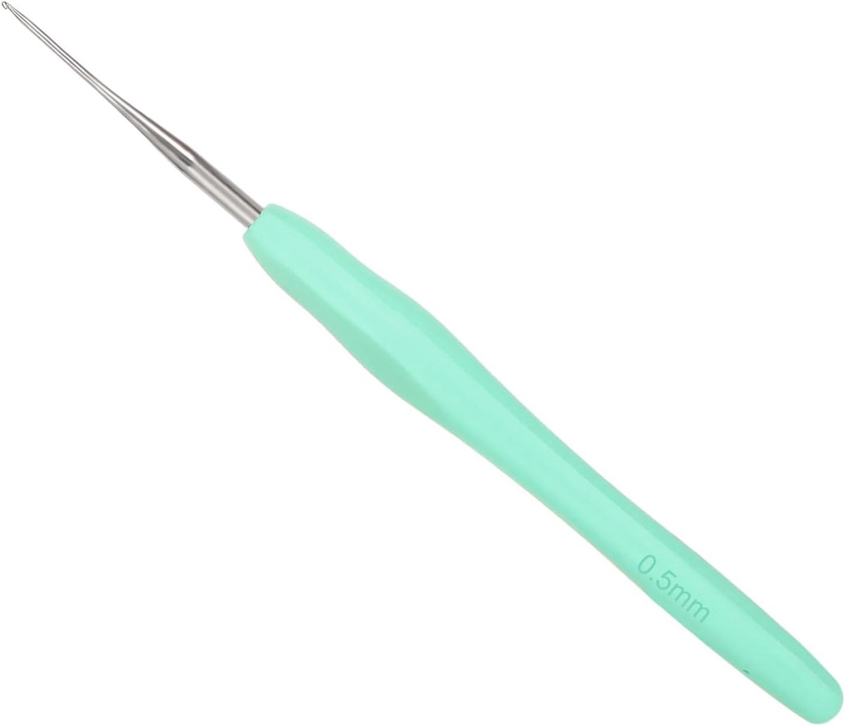 Haaknaald 0,5 mm, metalen punt, fijn, ergonomisch TPR-greep