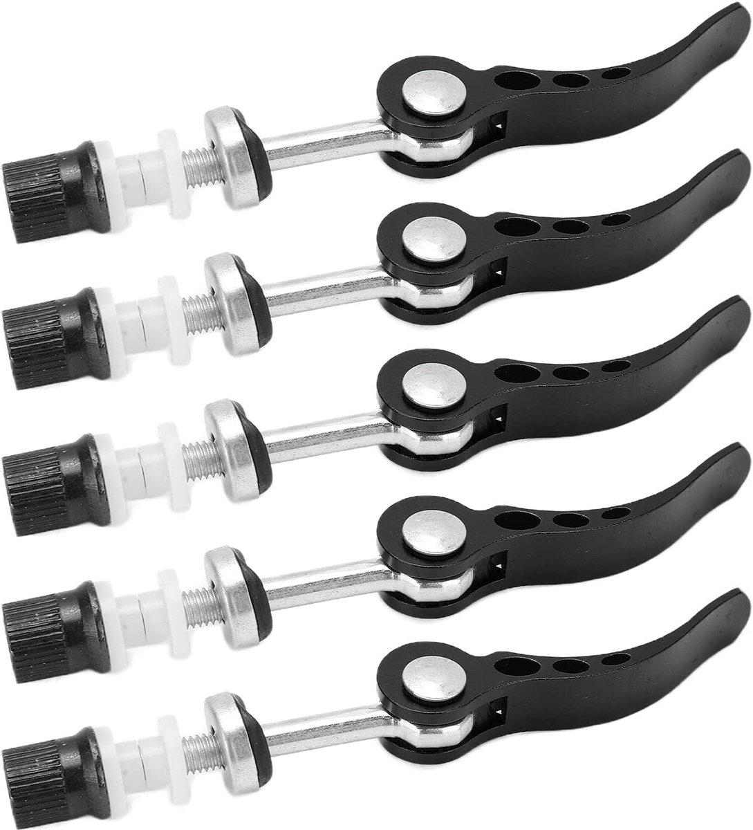 Zadelpenklem, 5 Stuks Aluminium Snelsluiting Zadelpenklemmen Fiets Pijpklem Fixed Gear voor MTB Racefietsen