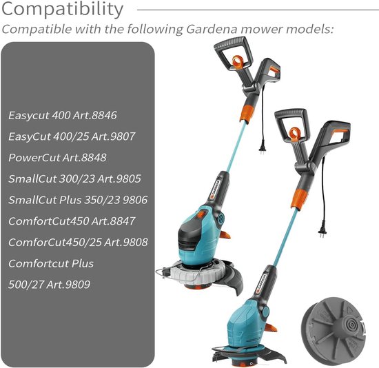 draadspoel, 4 stuks, diameter van 1,65 mm, 6,1 m, 5307-20 vervangende autofeed spoel lijn, nylon spoelen voor Gardena EasyCut ComfortCut PowerCut SmallCut Grastrimmer — afbeelding 3