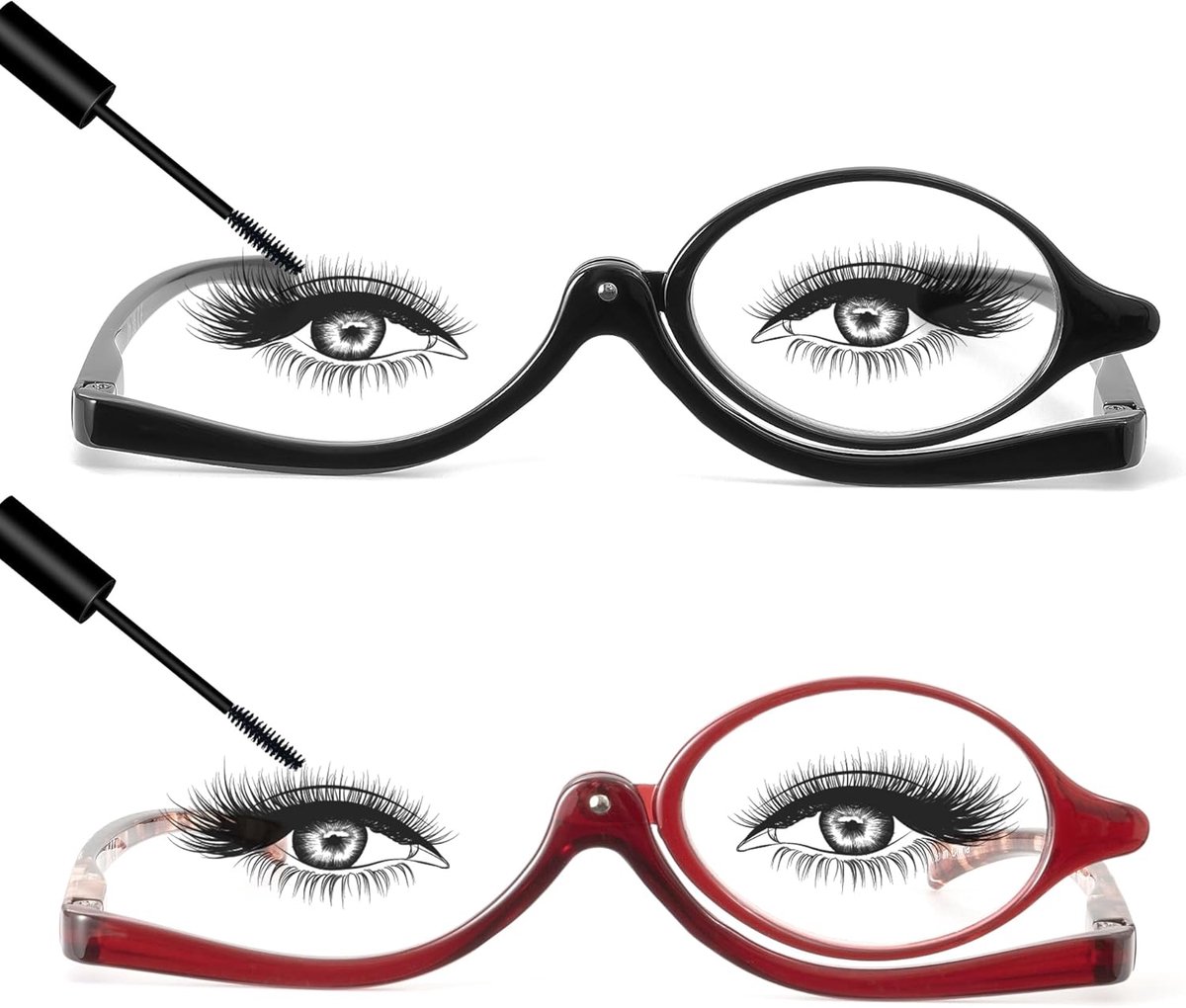 Lunettes Maquillage Flip Cosmetic Lunette Loupe Flip Down pour Femmes