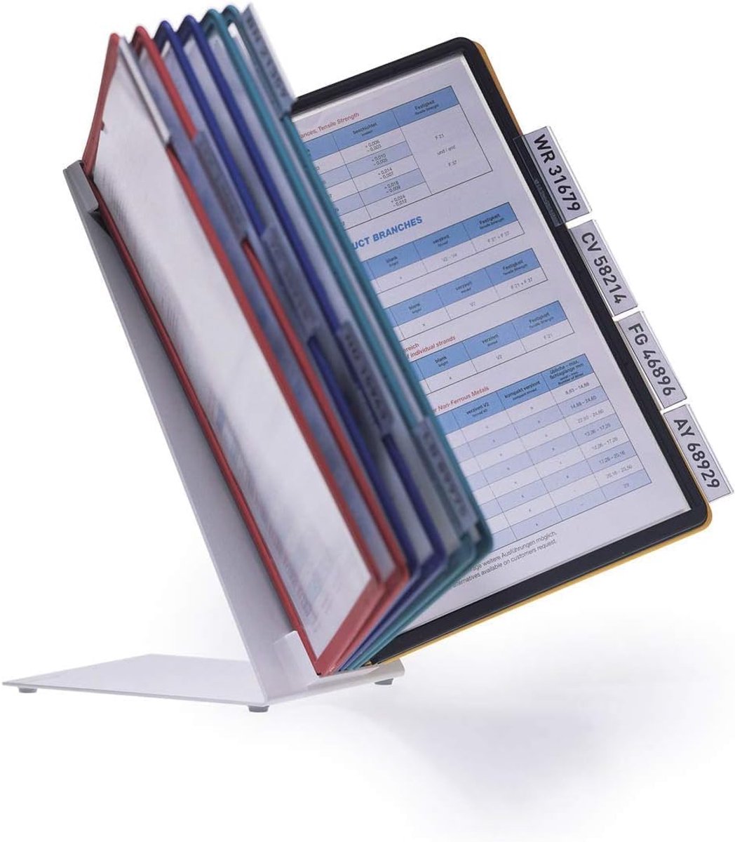 557000 Tafel zichtpanelen systeem (Vario Tafel 10, met 10 A4-displaypanelen) meerkleurig en met een lange levensduur.