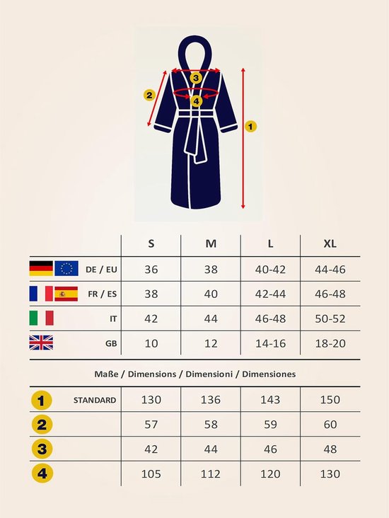 Badjas voor dames, 100% katoen (340 g/m²) met capuchon, extra lang, Oeko-Tex, wollige badjas, saunajas, ochtendjas, huisjas — afbeelding 5