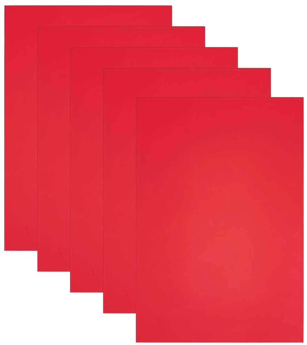 PandaHall 5 stuks transparante bladen 3 mm rode gietplaten doorschijnende kunststof platen lasersnijplaten voor doe-het-zelf sieraden kunsthandwerk fotolijstjes borden tentoonstellingsprojecten