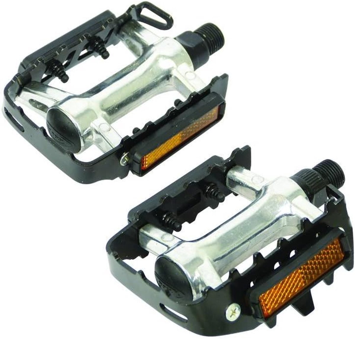 Pedalen MTB metaal chroom/zwart 5250800