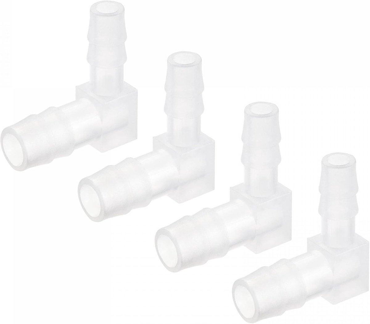 sourcing map 4 stuks slangaansluiting 7 mm tot 9 mm diameter. Kunststof snelle elleboogkoppeling verloopstuk