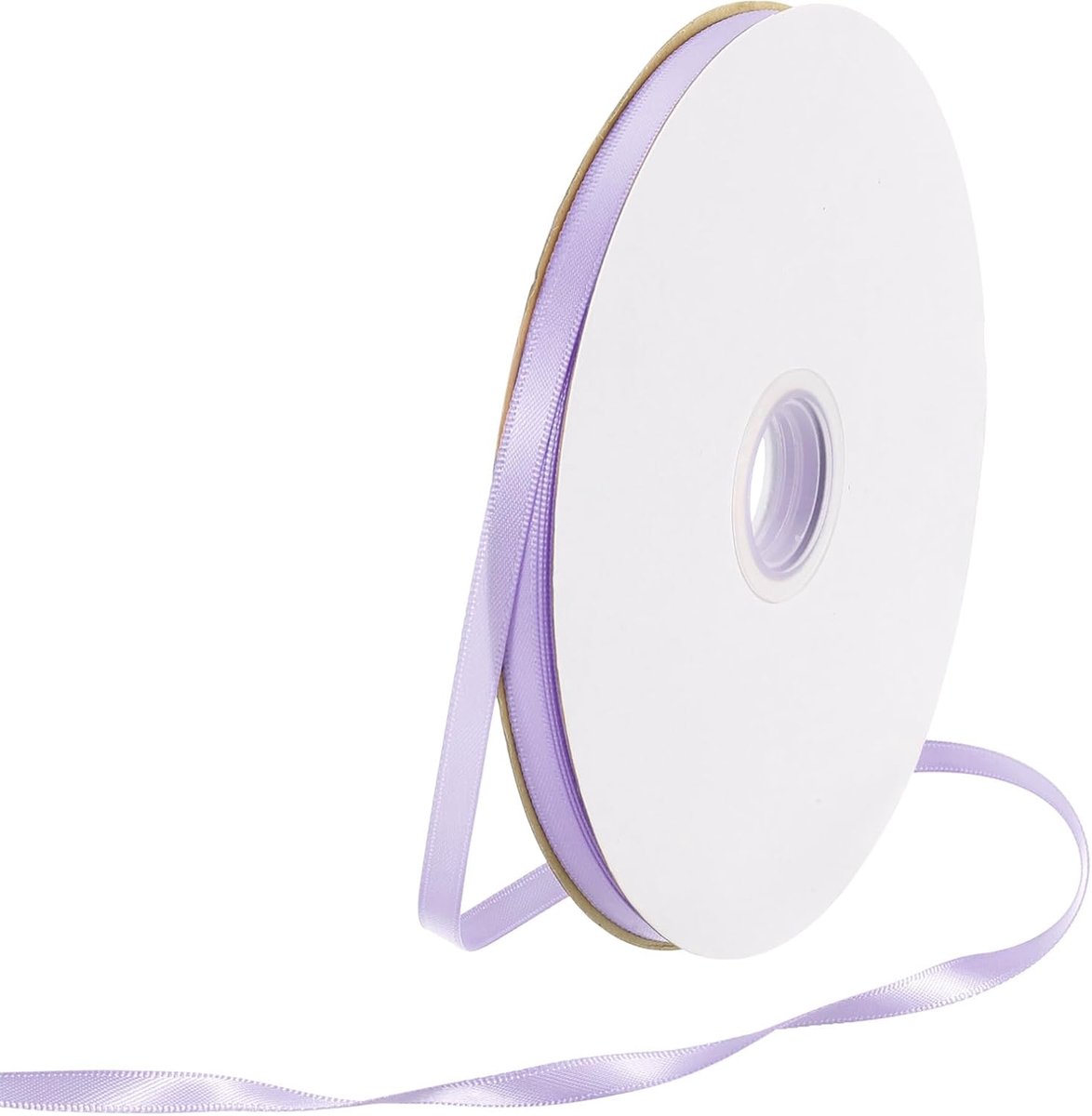 6mm Satijnen Lint 91m Dik Dubbelzijdig Grosgrain Zijdelint, [voor Cadeauverpakking, Haarstrijkjes, Bruiloft, Taart, Bloem] - 100 Meter/300 Voet/ Licht Paars